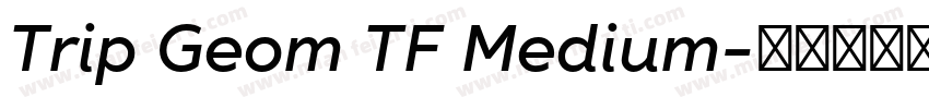 Trip Geom TF Medium字体转换